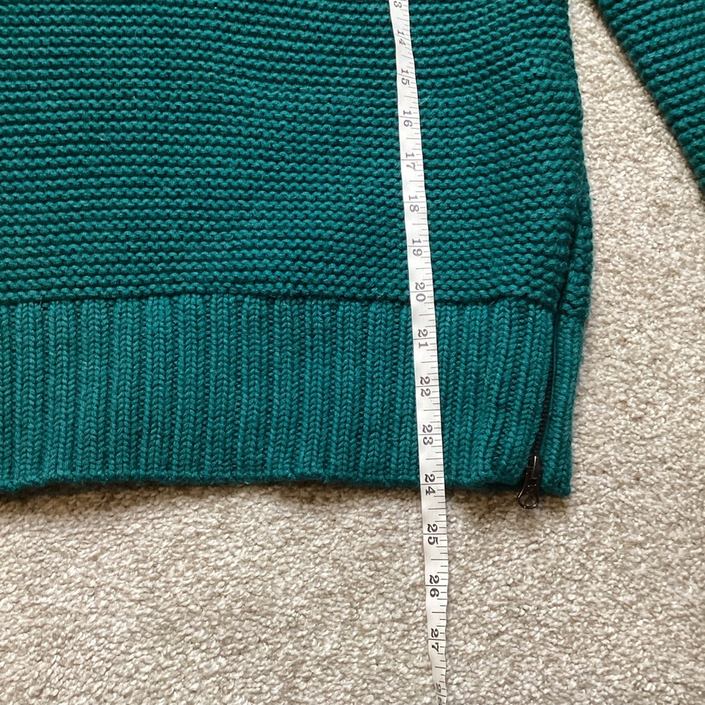 Lululemon Karma Kurmasana Sweater Forage Teal Medium 8 Chunky Merino Turtleneck - Picture 8 of 9